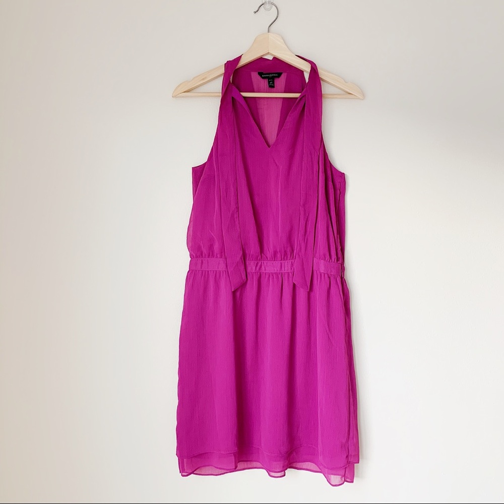 Banana Republic Tie Halter Neck Short Dress